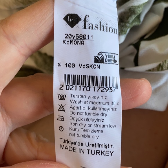 Leaf Print Kimono Set - Picture 5 of 5